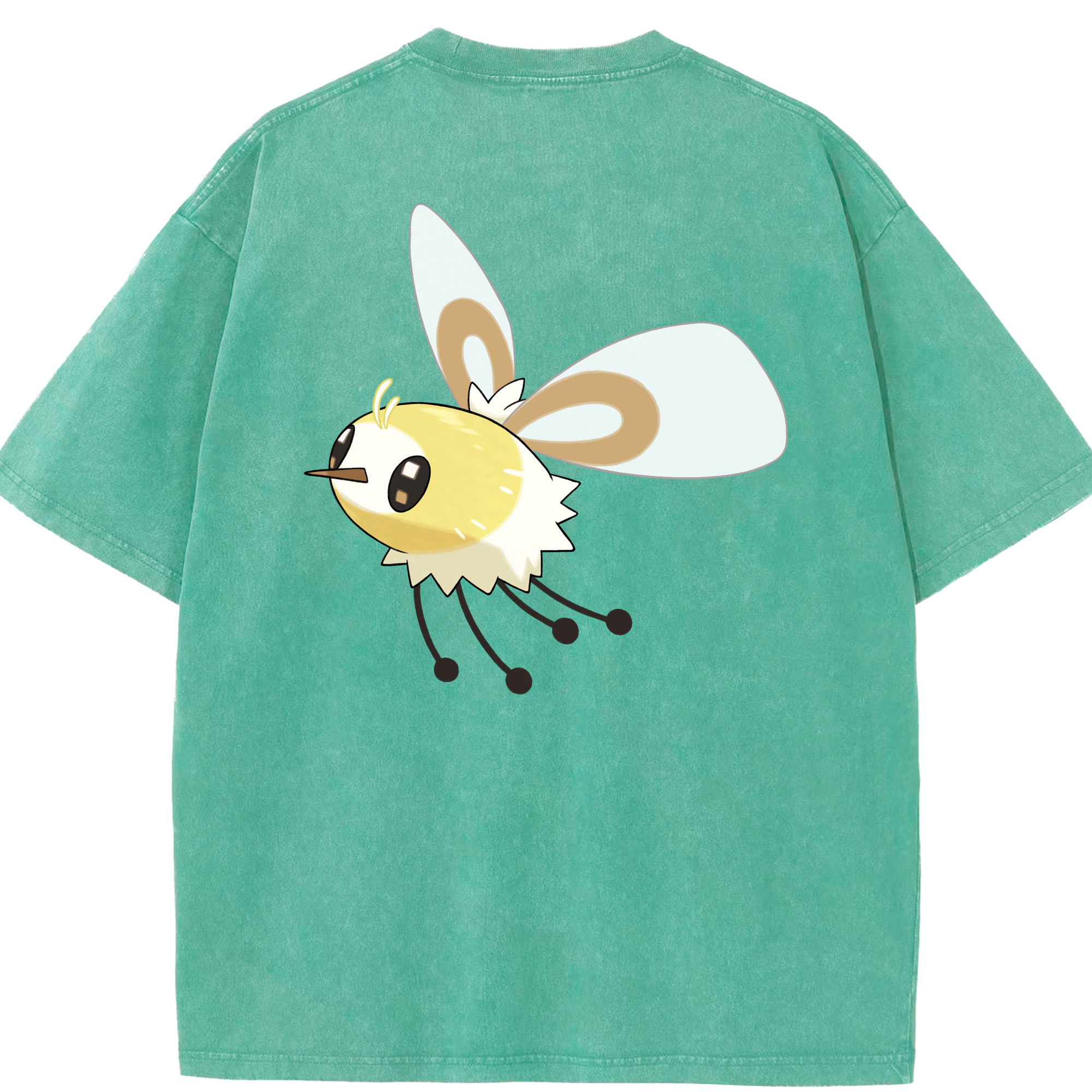 （画像用） ポケットモンスター Pokémon 綿100% ヴィンテージ風 半袖Tシャツ（背面プリント）